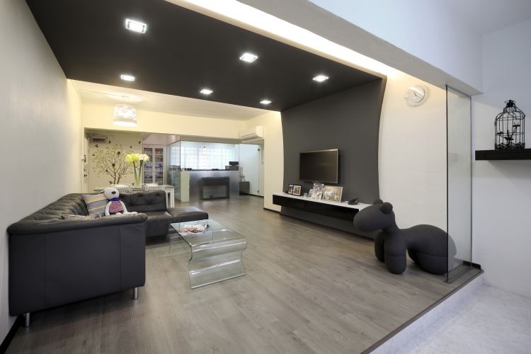 Minimalist, Modern Design - Living Room - HDB 5 Room - Design by De Exclusive ID Group Pte Ltd