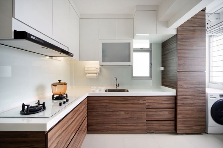Contemporary, Modern Design - Kitchen - HDB 5 Room - Design by De Exclusive ID Group Pte Ltd