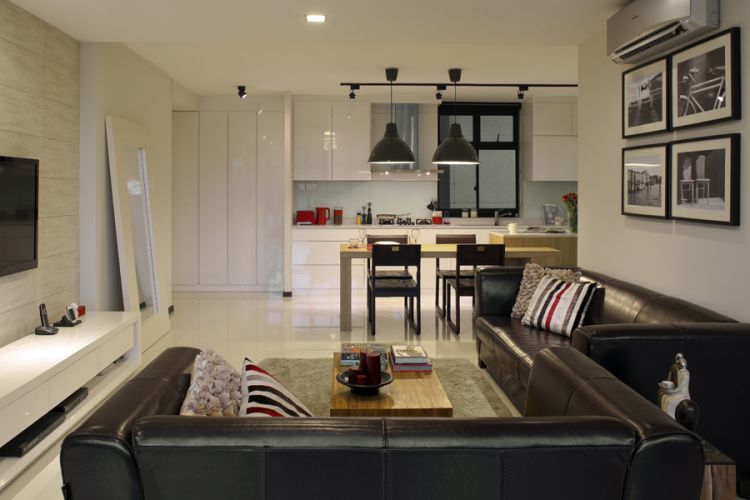 Contemporary, Modern Design - Living Room - HDB 5 Room - Design by De Exclusive Interior Group Pte Ltd