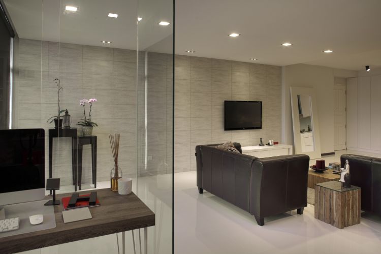 Contemporary, Modern Design - Living Room - HDB 5 Room - Design by De Exclusive Interior Group Pte Ltd