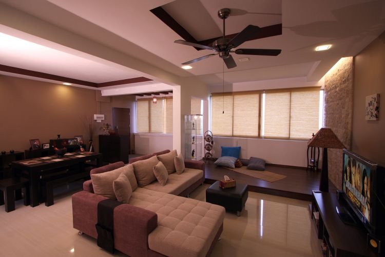 Modern, Tropical Design - Living Room - HDB 5 Room - Design by De Exclusive ID Group Pte Ltd