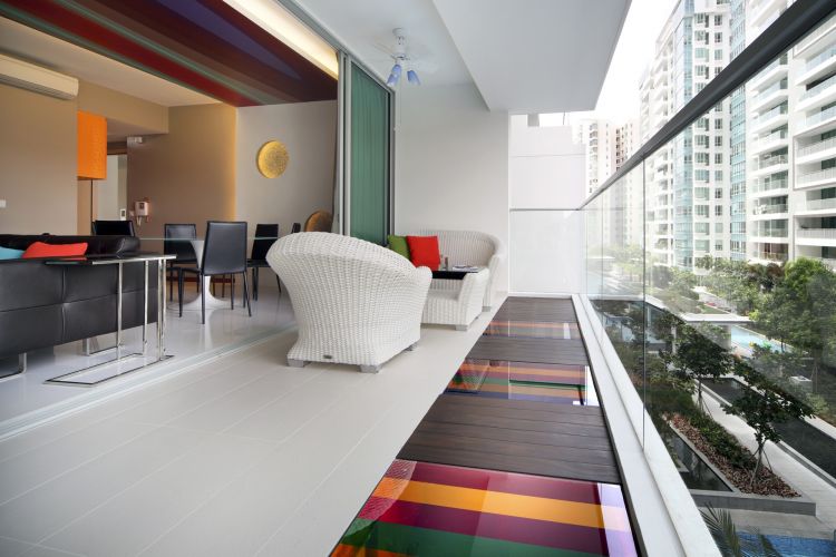 Contemporary, Modern Design - Balcony - Condominium - Design by De Exclusive ID Group Pte Ltd