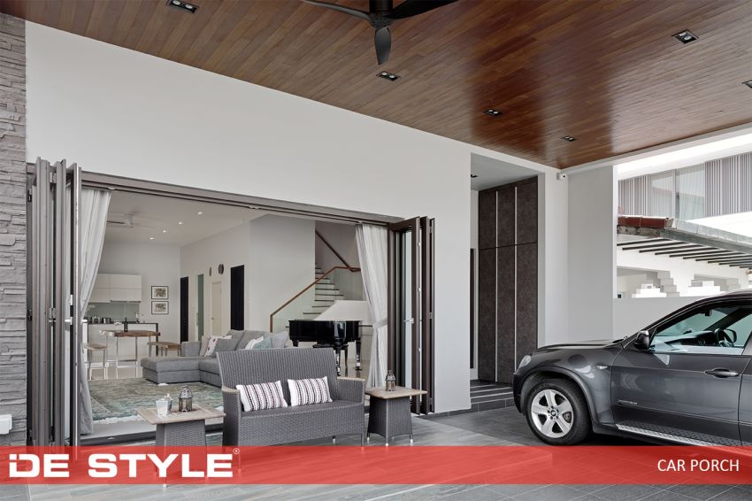 Contemporary Design - Living Room - Landed House - Design by De Style Interior Pte Ltd