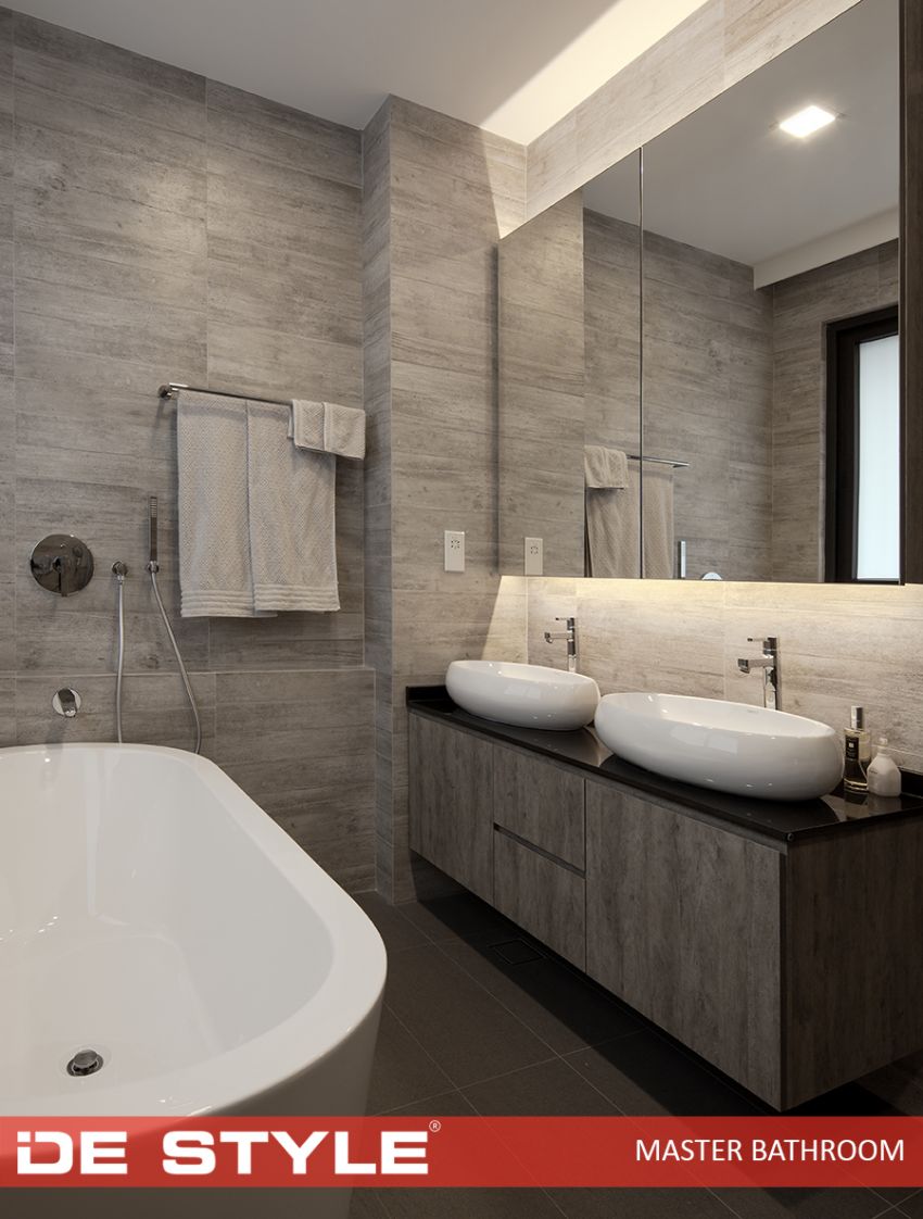 Contemporary Design - Bathroom - Landed House - Design by De Style Interior Pte Ltd