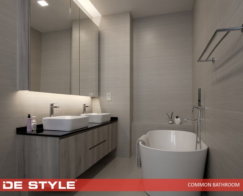 Contemporary Design - Bathroom - Landed House - Design by De Style Interior Pte Ltd