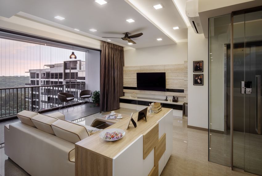 Modern, Scandinavian Design - Living Room - Condominium - Design by De Style Interior Pte Ltd