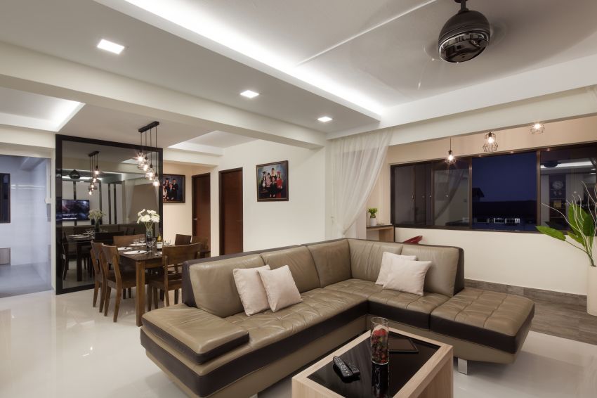 Minimalist, Modern Design - Living Room - HDB 5 Room - Design by De Style Interior Pte Ltd