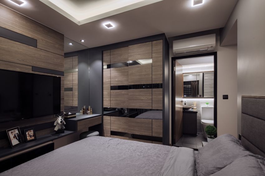 Contemporary Design - Bedroom - HDB 4 Room - Design by De Style Interior Pte Ltd