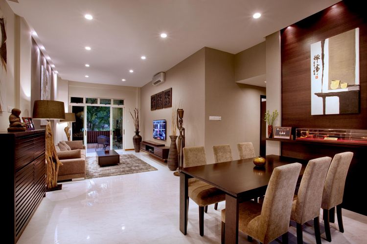 Resort, Tropical Design - Living Room - Condominium - Design by De Style Interior Pte Ltd