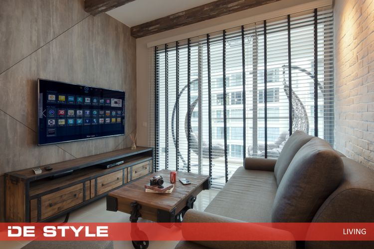 Country, Modern Design - Living Room - Condominium - Design by De Style Interior Pte Ltd