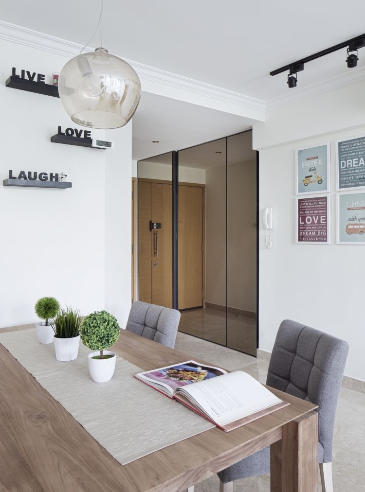 Contemporary, Scandinavian Design - Dining Room - Condominium - Design by De Style Interior Pte Ltd