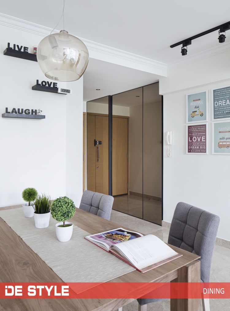 Modern, Scandinavian Design - Dining Room - Condominium - Design by De Style Interior Pte Ltd