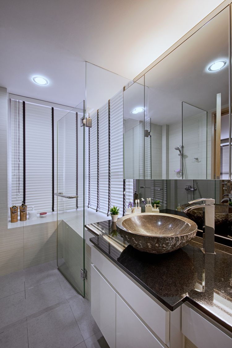 Contemporary, Modern Design - Bathroom - Condominium - Design by De Style Interior Pte Ltd