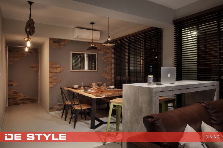 Contemporary, Modern Design - Dining Room - HDB 5 Room - Design by De Style Interior Pte Ltd