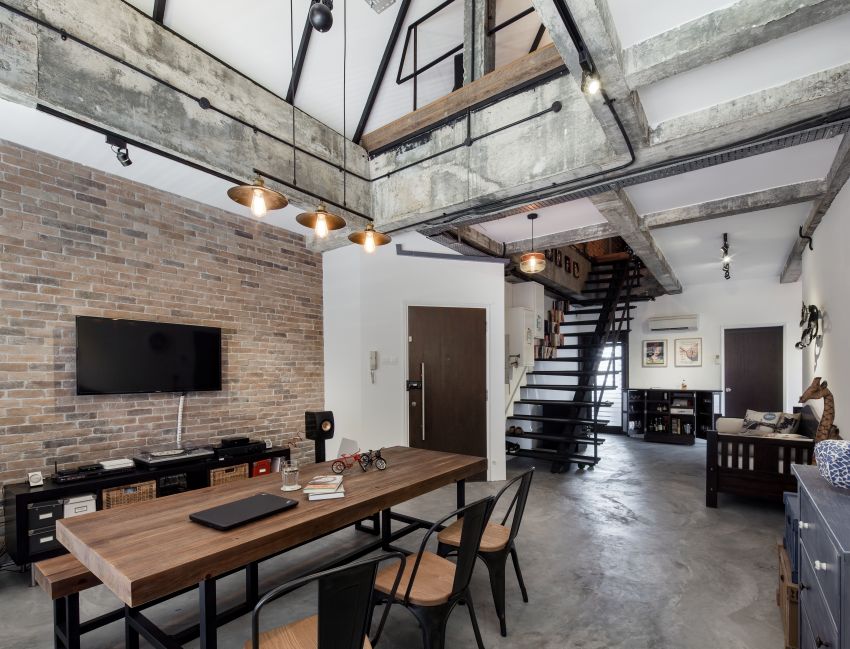 Industrial, Rustic Design - Dining Room - HDB 3 Room - Design by De Style Interior Pte Ltd