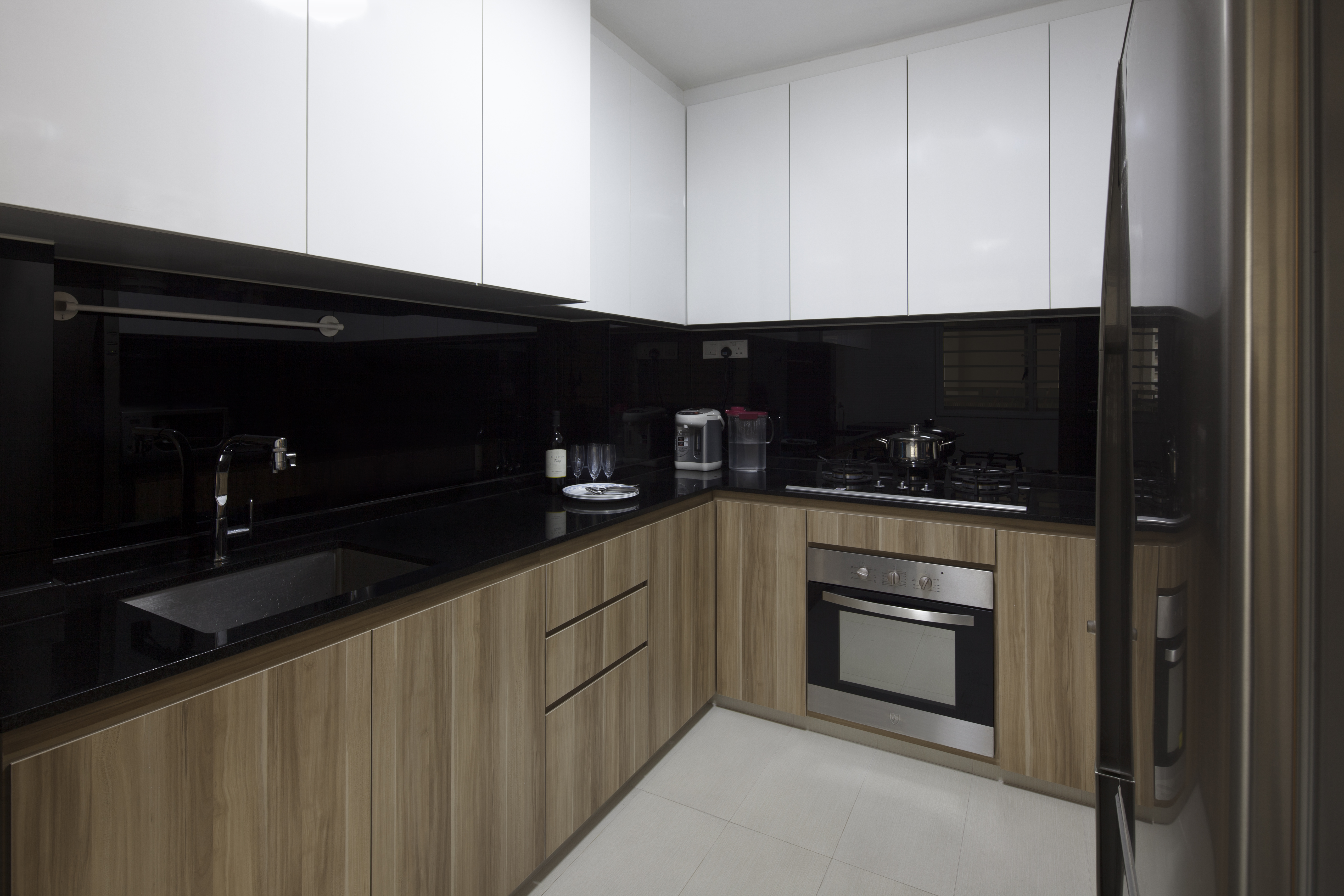 Modern Design - Kitchen - HDB 3 Room - Design by De Style Interior Pte Ltd