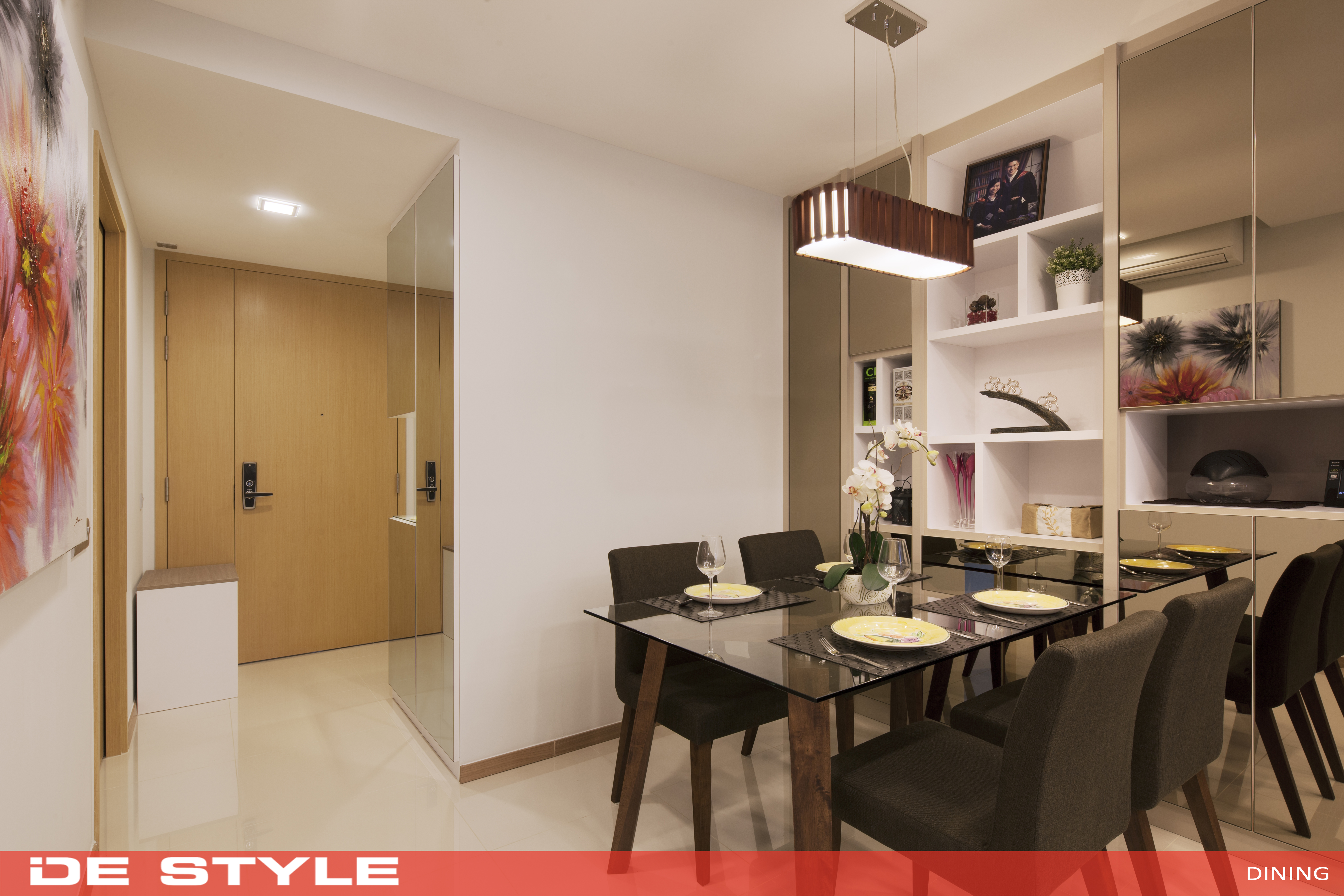 Modern Design - Dining Room - HDB 4 Room - Design by De Style Interior Pte Ltd