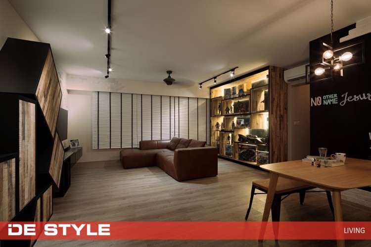Minimalist Design - Living Room - HDB 5 Room - Design by De Style Interior Pte Ltd