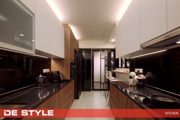 Minimalist Design - Kitchen - HDB 5 Room - Design by De Style Interior Pte Ltd
