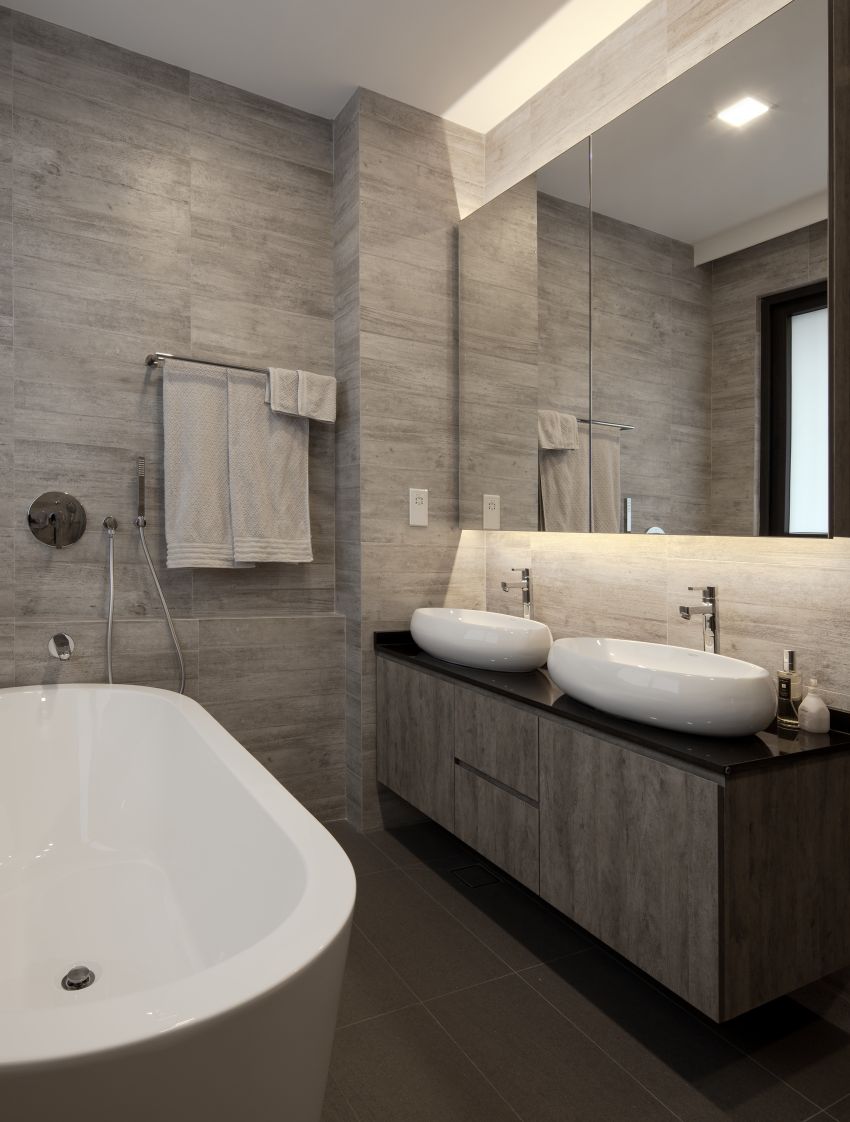 Minimalist Design - Bathroom - Landed House - Design by De Style Interior Pte Ltd