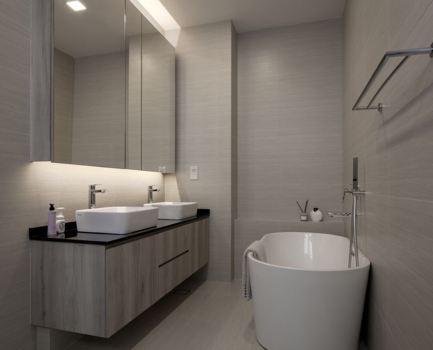 Minimalist Design - Bathroom - Landed House - Design by De Style Interior Pte Ltd