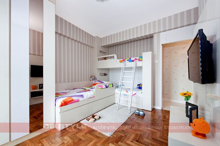 Contemporary, Modern Design - Bedroom - HDB 5 Room - Design by De Style Interior Pte Ltd