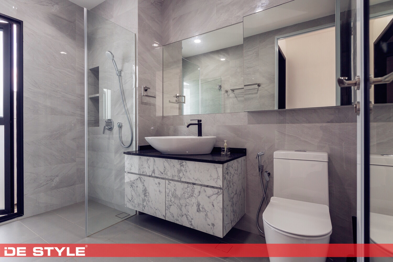 Contemporary, Modern Design - Bathroom - Landed House - Design by De Style Interior Pte Ltd
