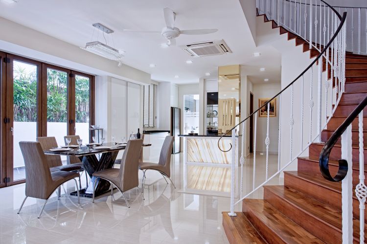 Contemporary, Modern Design - Dining Room - Landed House - Design by De Style Interior Pte Ltd