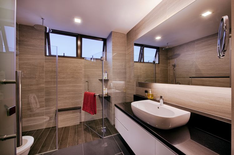 Contemporary, Modern Design - Bathroom - Landed House - Design by De Style Interior Pte Ltd