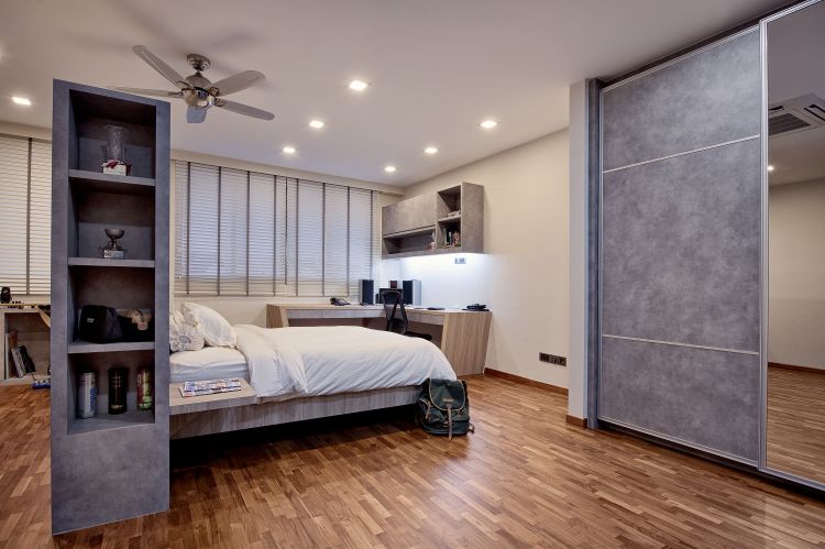 Contemporary, Modern Design - Bedroom - Landed House - Design by De Style Interior Pte Ltd