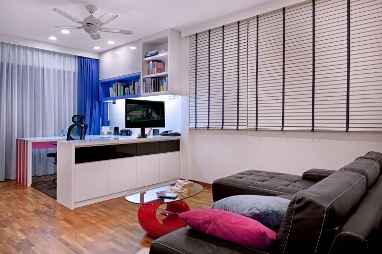 Contemporary, Modern Design - Study Room - Landed House - Design by De Style Interior Pte Ltd