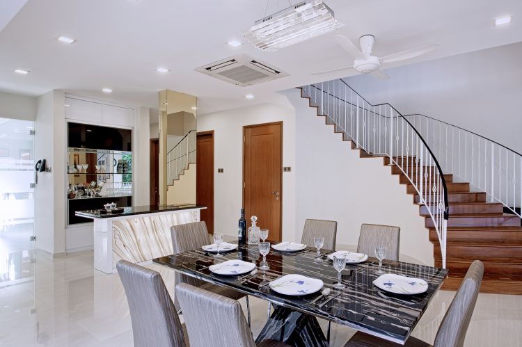 Contemporary, Modern Design - Dining Room - Landed House - Design by De Style Interior Pte Ltd