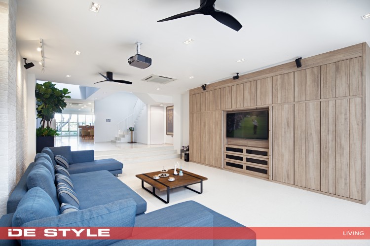 Minimalist Design - Living Room - Landed House - Design by De Style Interior Pte Ltd