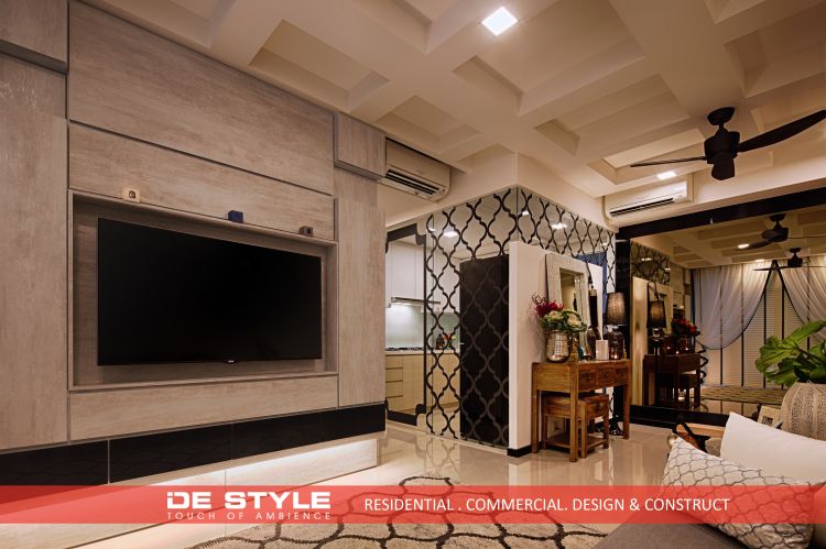 Rustic, Vintage Design - Living Room - Condominium - Design by De Style Interior Pte Ltd