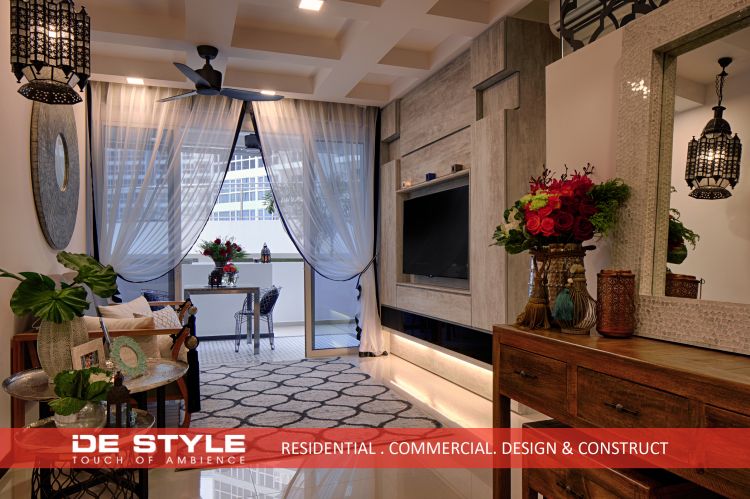 Rustic, Vintage Design - Living Room - Condominium - Design by De Style Interior Pte Ltd