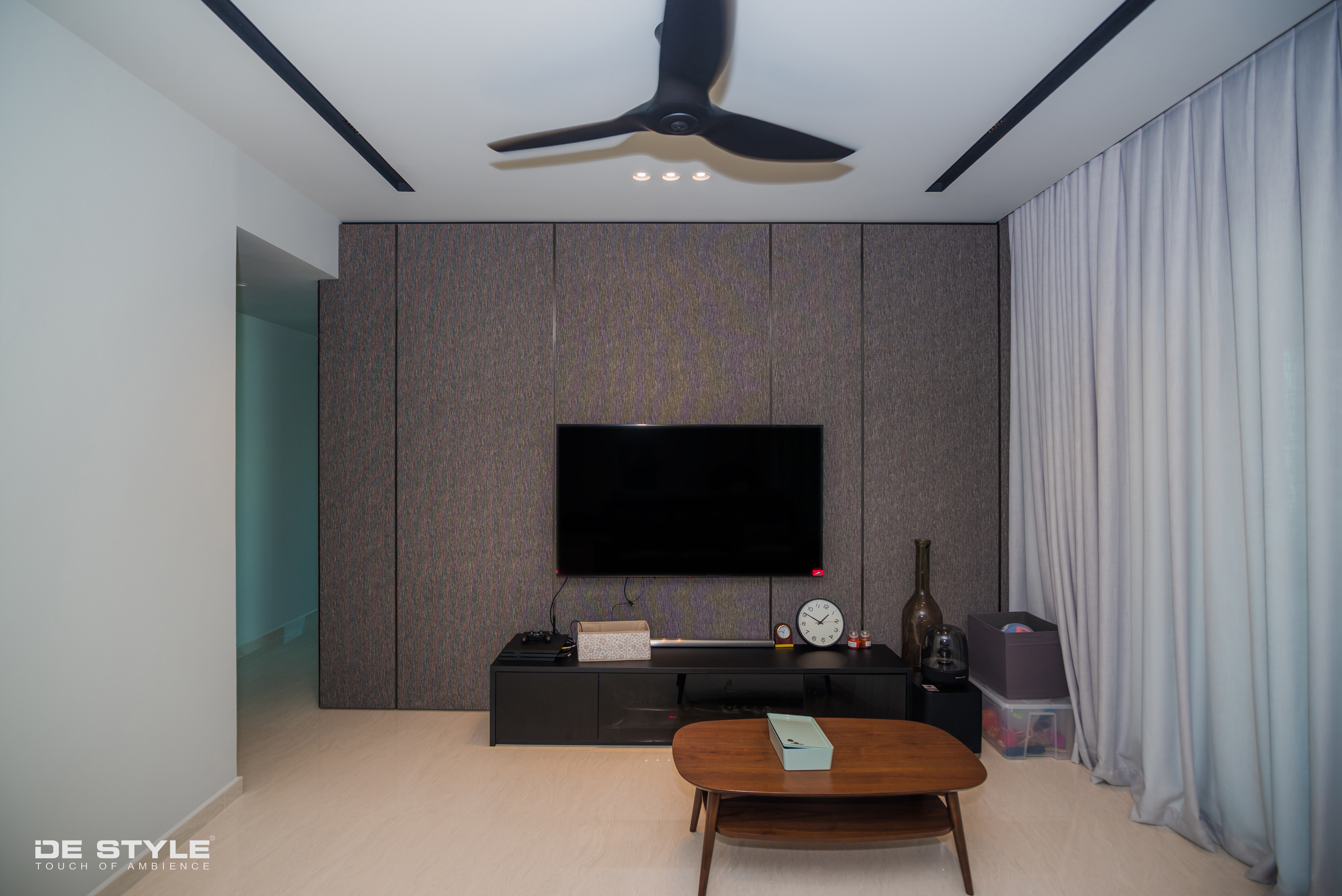 Minimalist, Modern Design - Living Room - Condominium - Design by De Style Interior Pte Ltd