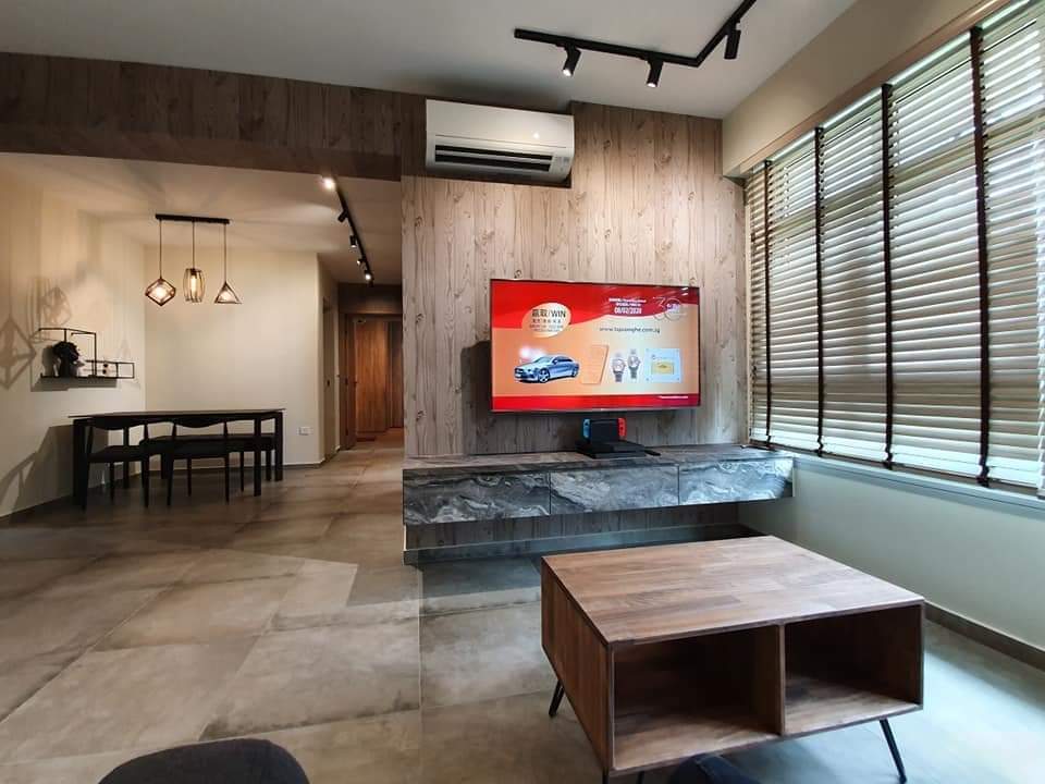 Contemporary, Industrial, Modern Design - Living Room - HDB 4 Room - Design by Defour Home Studios Pte Ltd