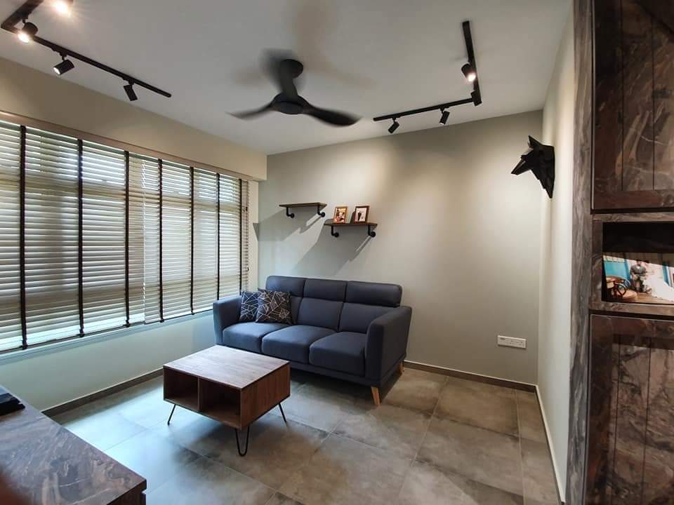Contemporary, Industrial, Modern Design - Living Room - HDB 4 Room - Design by Defour Home Studios Pte Ltd