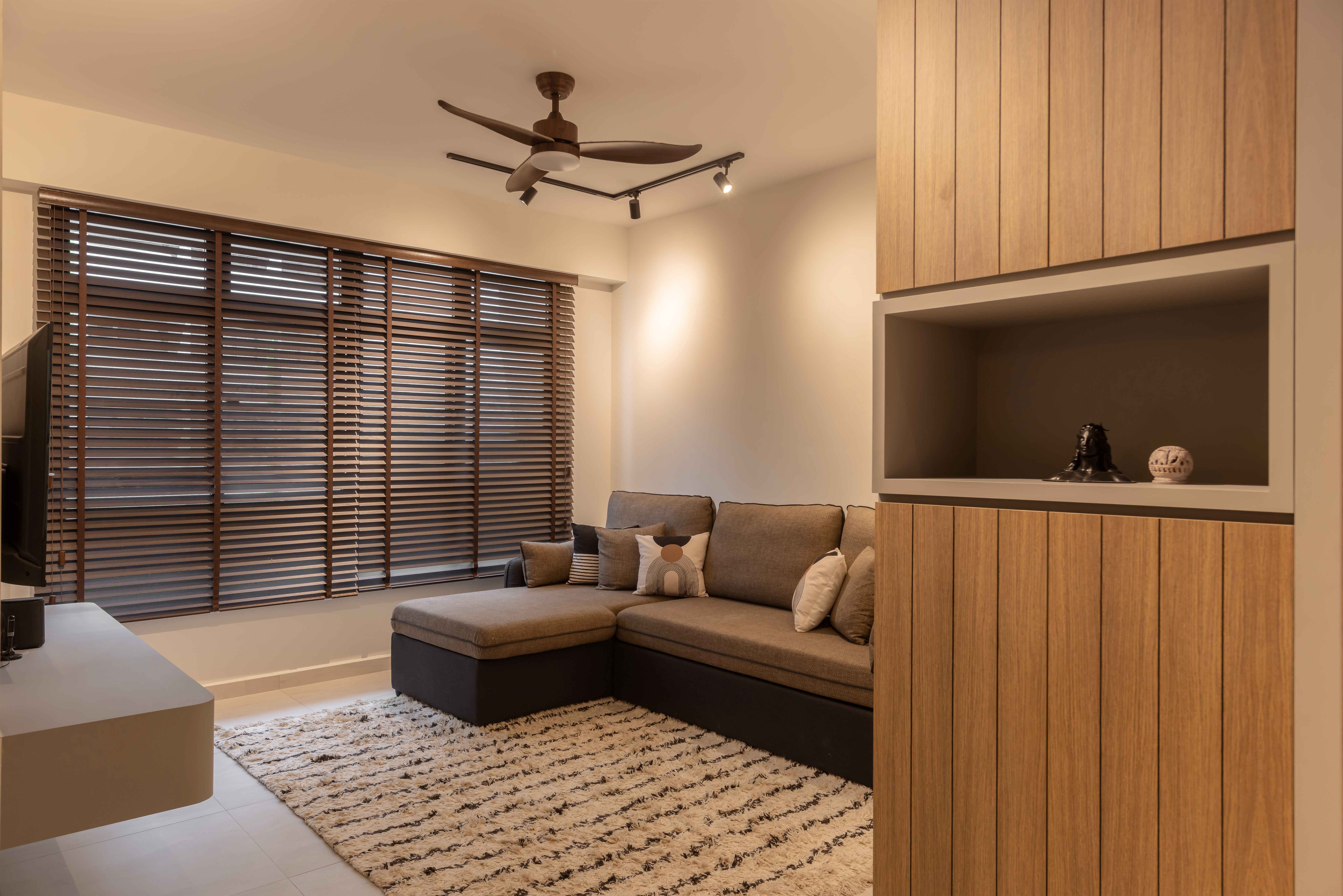 Contemporary, Modern Design - Living Room - HDB 4 Room - Design by Defour Home Studios Pte Ltd