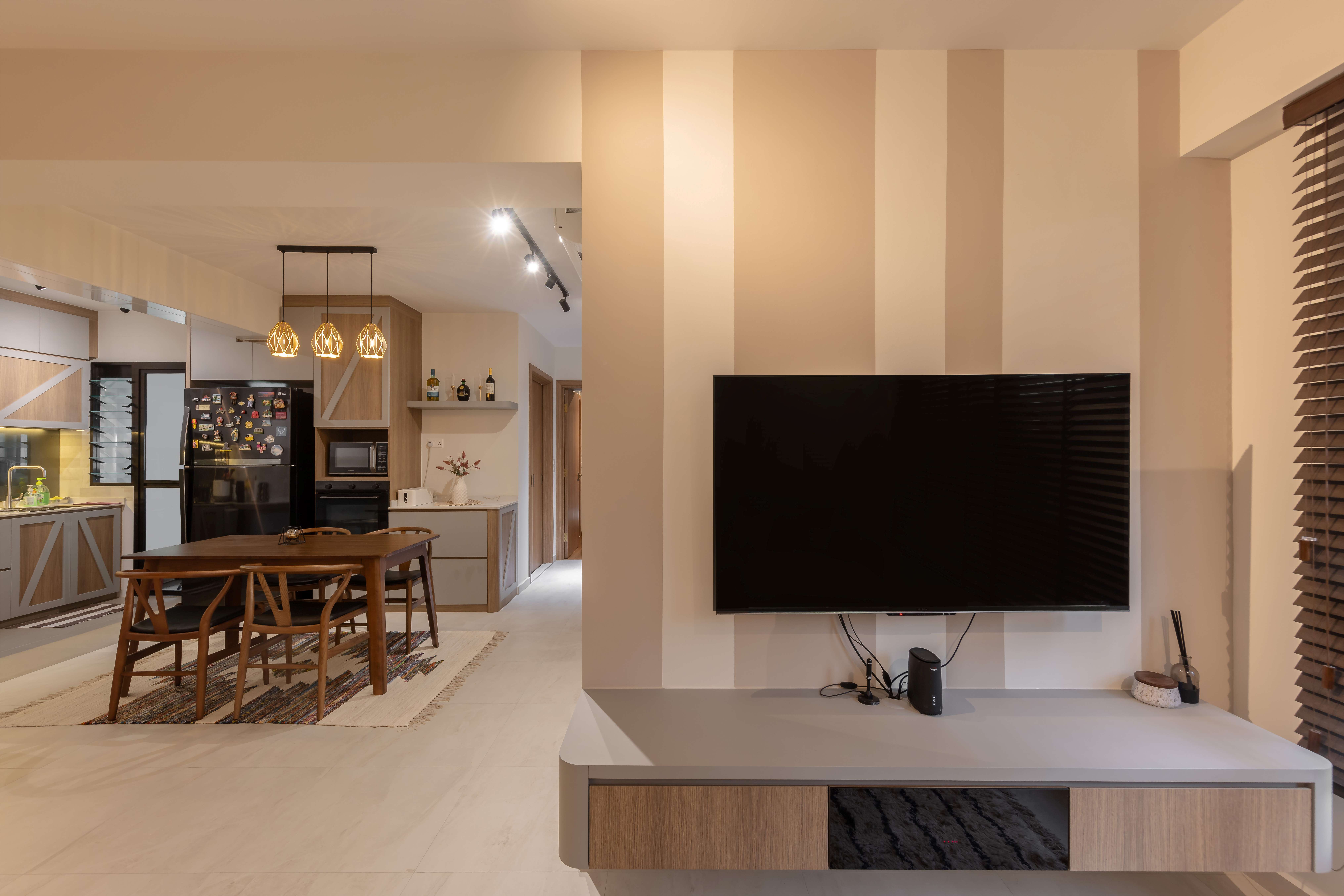 Contemporary, Modern Design - Living Room - HDB 4 Room - Design by Defour Home Studios Pte Ltd