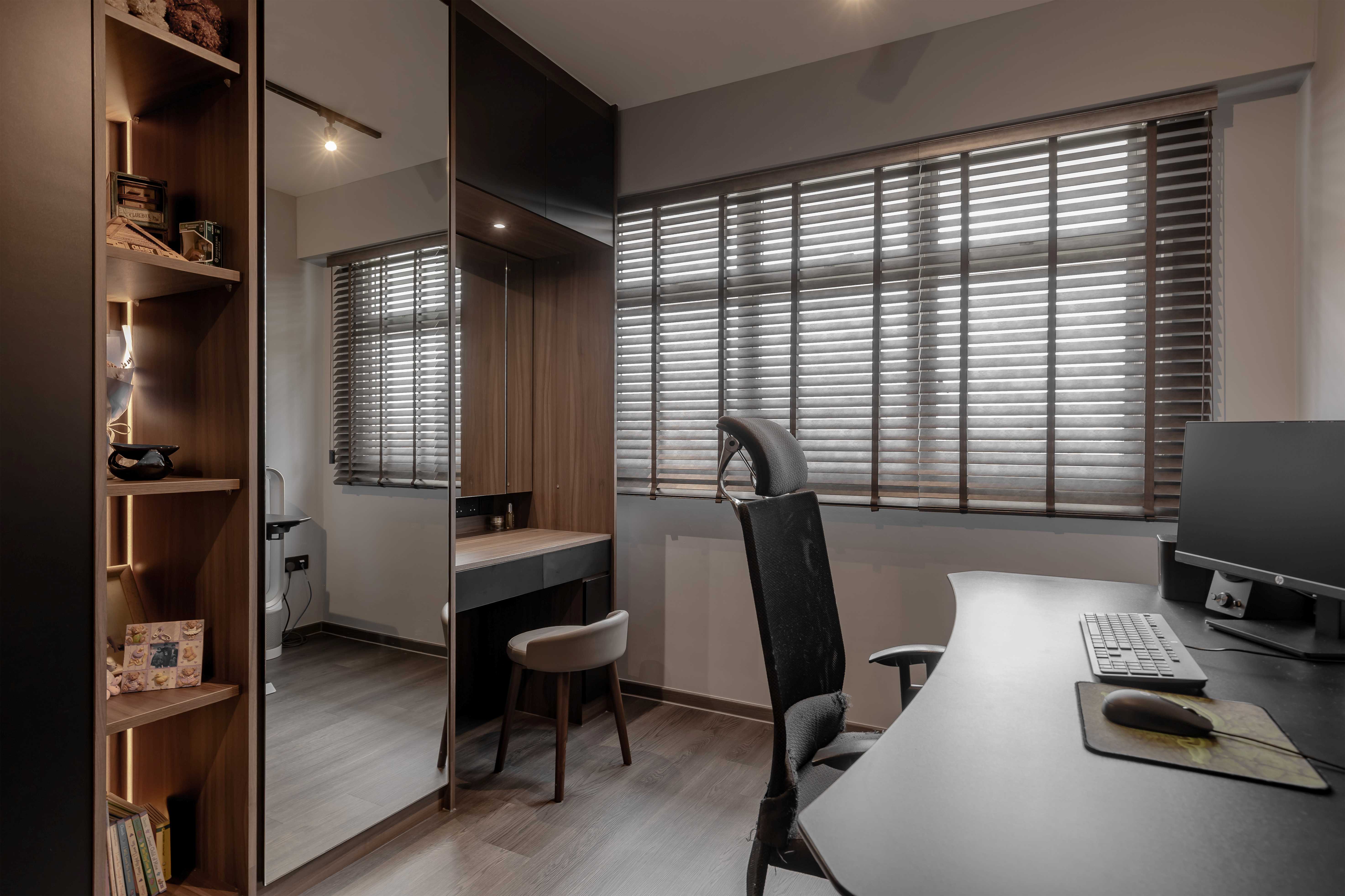 Contemporary, Modern Design - Study Room - HDB 4 Room - Design by Defour Home Studios Pte Ltd