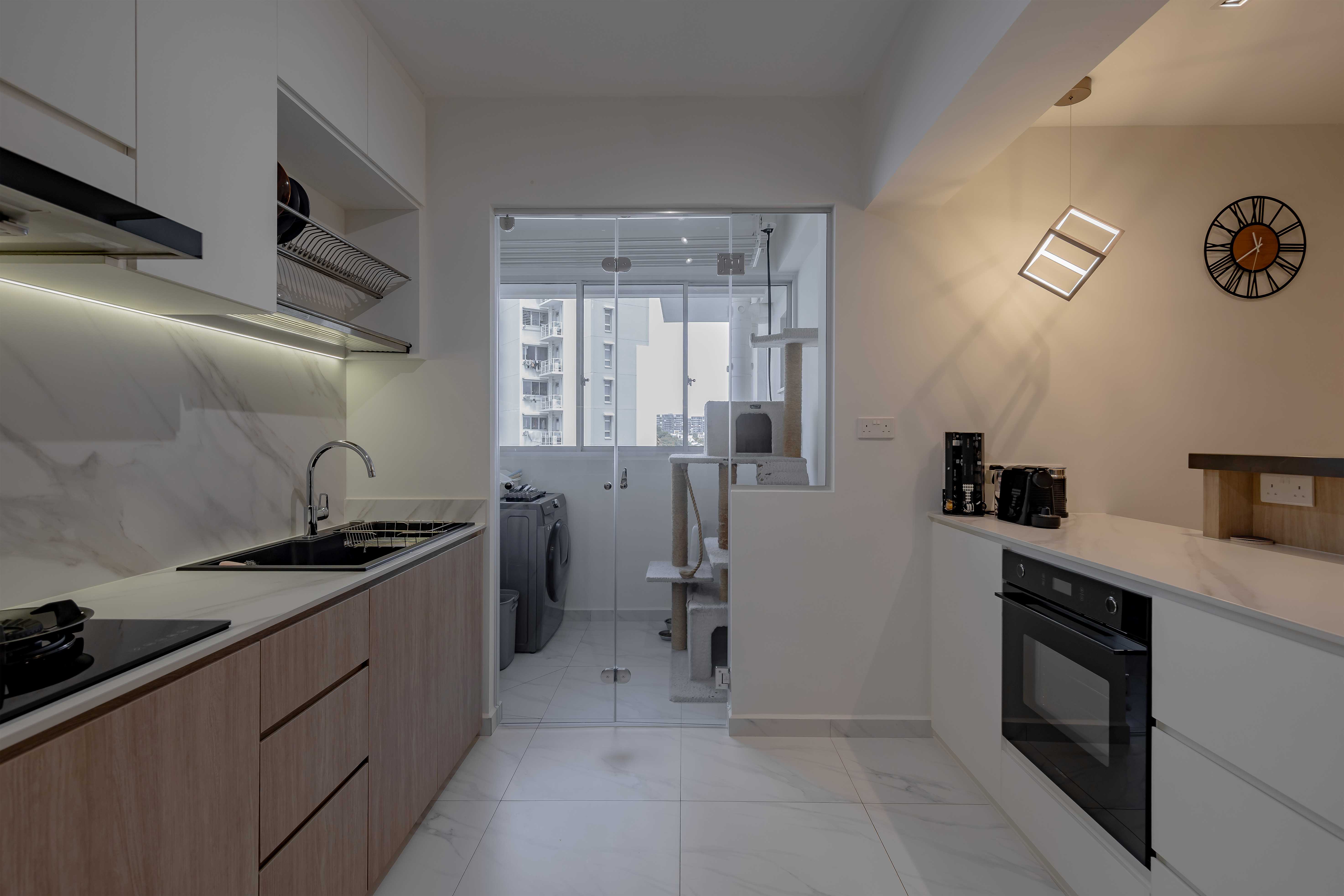 Contemporary, Modern Design - Kitchen - HDB 4 Room - Design by Defour Home Studios Pte Ltd