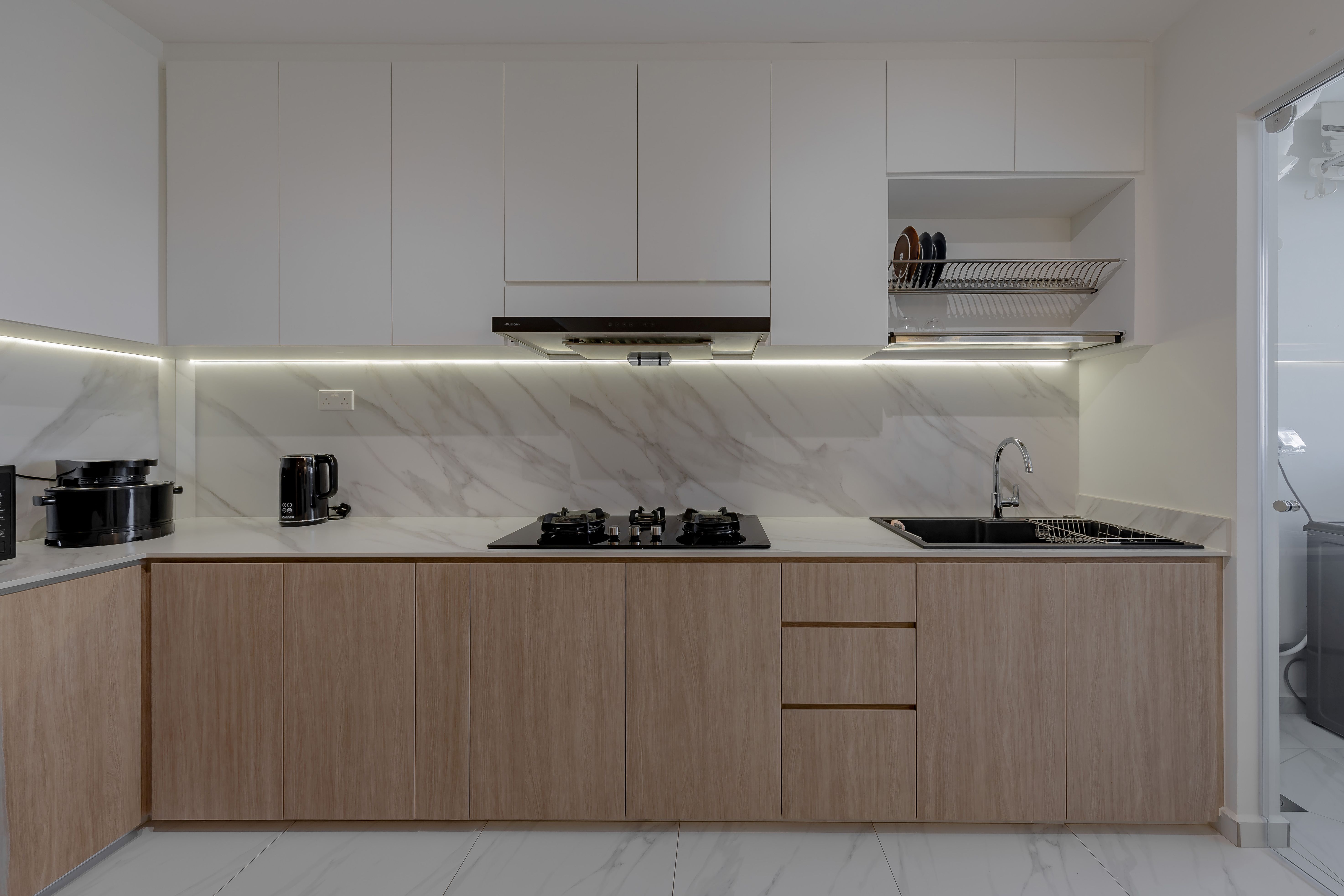 Contemporary, Modern Design - Kitchen - HDB 4 Room - Design by Defour Home Studios Pte Ltd