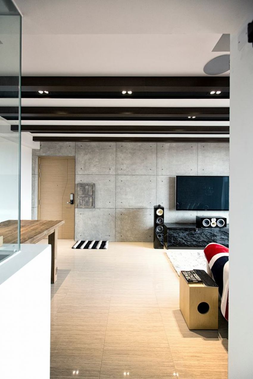 Rustic Design - Living Room - Condominium - Design by Des & Co Interior Pte Ltd