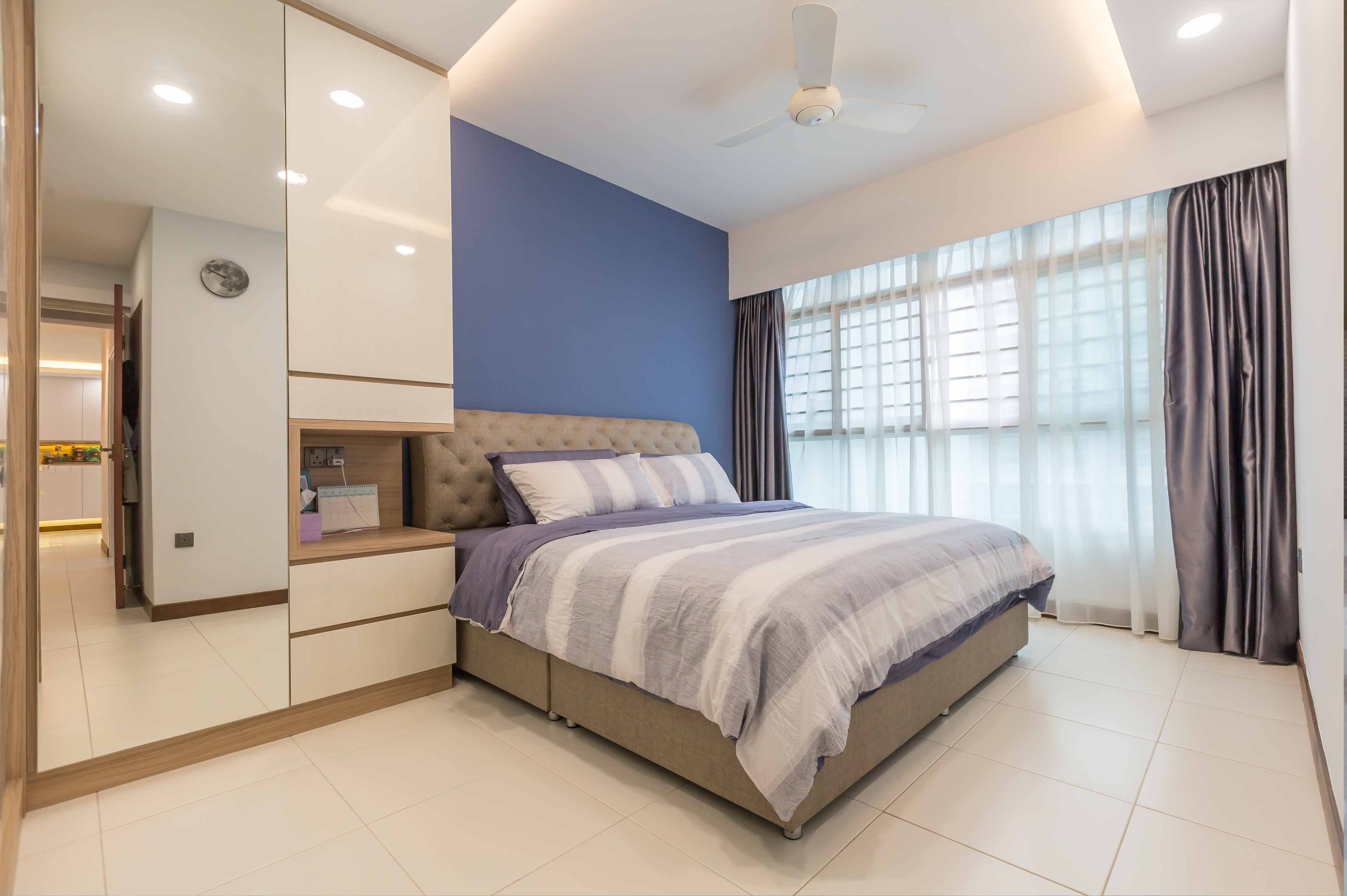 Contemporary, Modern Design - Bedroom - HDB 4 Room - Design by Design 4 Space Pte Ltd