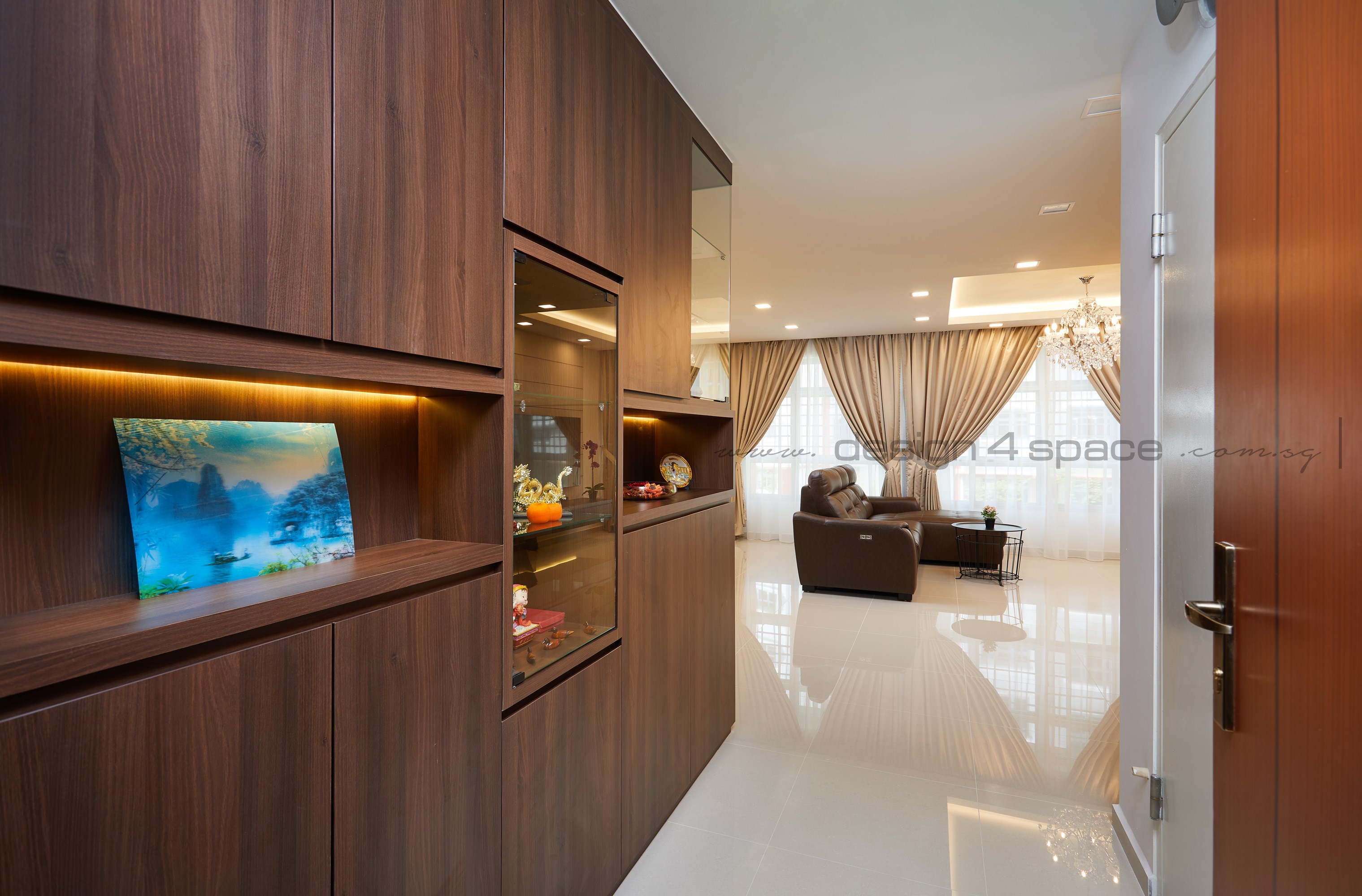 Contemporary Design - Living Room - HDB 5 Room - Design by Design 4 Space Pte Ltd