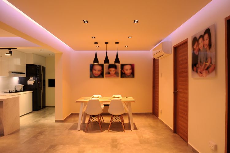Minimalist, Modern Design - Dining Room - HDB 5 Room - Design by Design 4 Space Pte Ltd