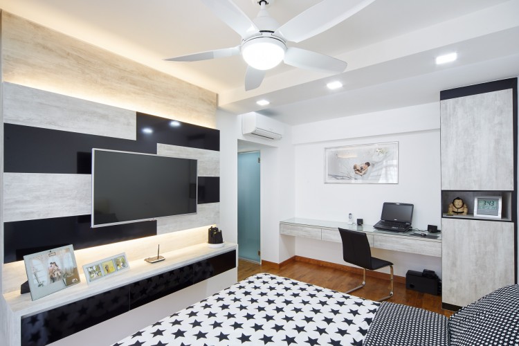 Contemporary, Modern Design - Bedroom - HDB 5 Room - Design by Design 4 Space Pte Ltd