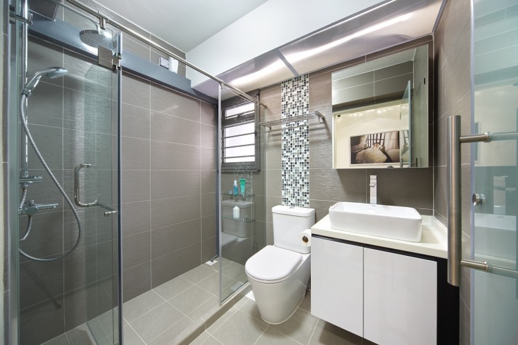 Contemporary, Modern Design - Bathroom - HDB 5 Room - Design by Design 4 Space Pte Ltd