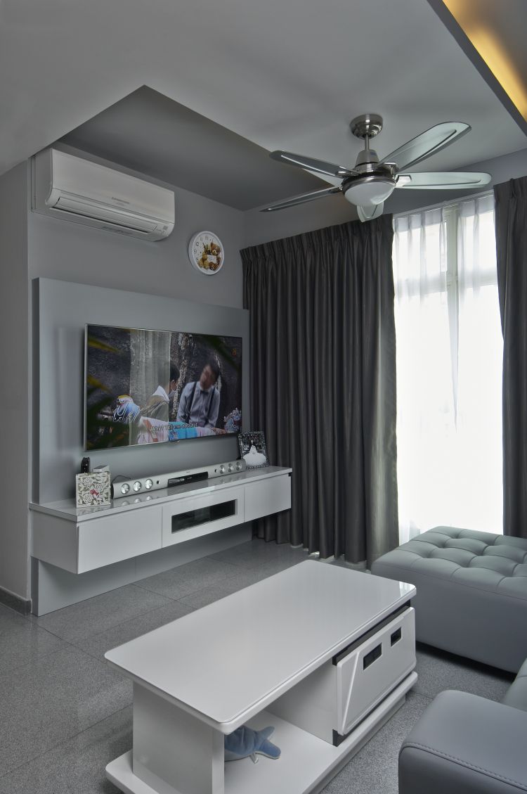 Contemporary, Modern Design - Living Room - HDB 4 Room - Design by Design 4 Space Pte Ltd